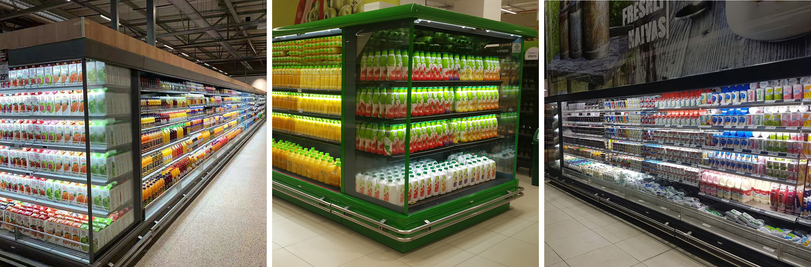 Multideck Chiller for Yogurt Bottle