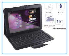 Portable Mini Flexible Silicon Bluetooth Keyboards With Usb 2.0 For 10 Inch Laptops