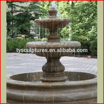 Popular small home yard used stone water fountain base decorations