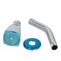 Material de zinc cabezal de ducha de baño con brazo de ducha ss ducha metal pesada cuadrada