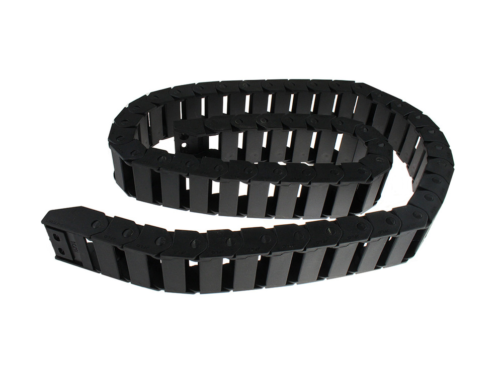 Press the convenient drag chain to open the nylon plastic drag chain black energy chain