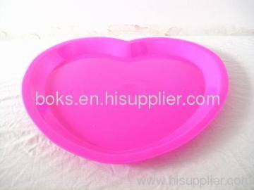 Love Heart Shape Plastic Plate?