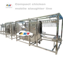 Small Mobile Slaughterhouse Line for Chicken Peeler Machine