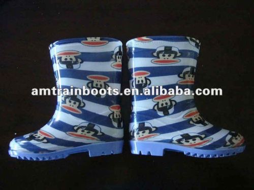 Cute boys rubber rain boots