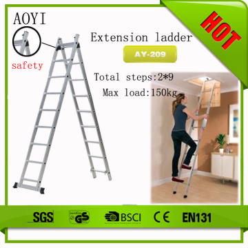 2x6 steps section extension ladder