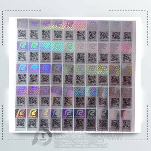 Custom Oval Laser Holographic Labels 