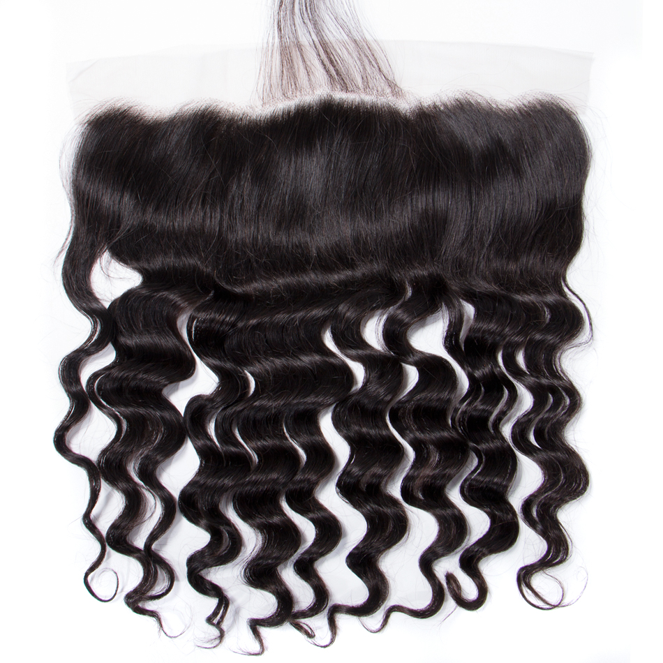 CELIE Cuticle Aligned Raw Cambodian Frontal Best Quality Light Brown 13x4 Loose Deep Wave Curly Frontal Hairs