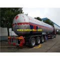 54 CBM Bulk được sử dụng LPG Trailers xe tăng