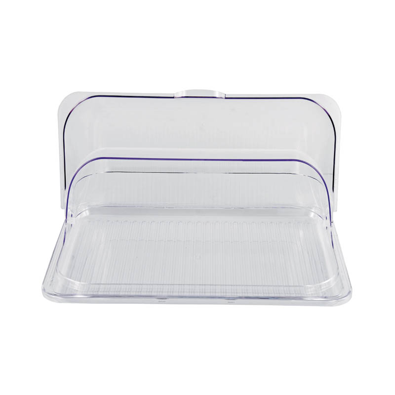 Buffet Display Dome Cover Plastic Dome Rectangular Food Cover 35x50cm Dome Roll to Top Cover
