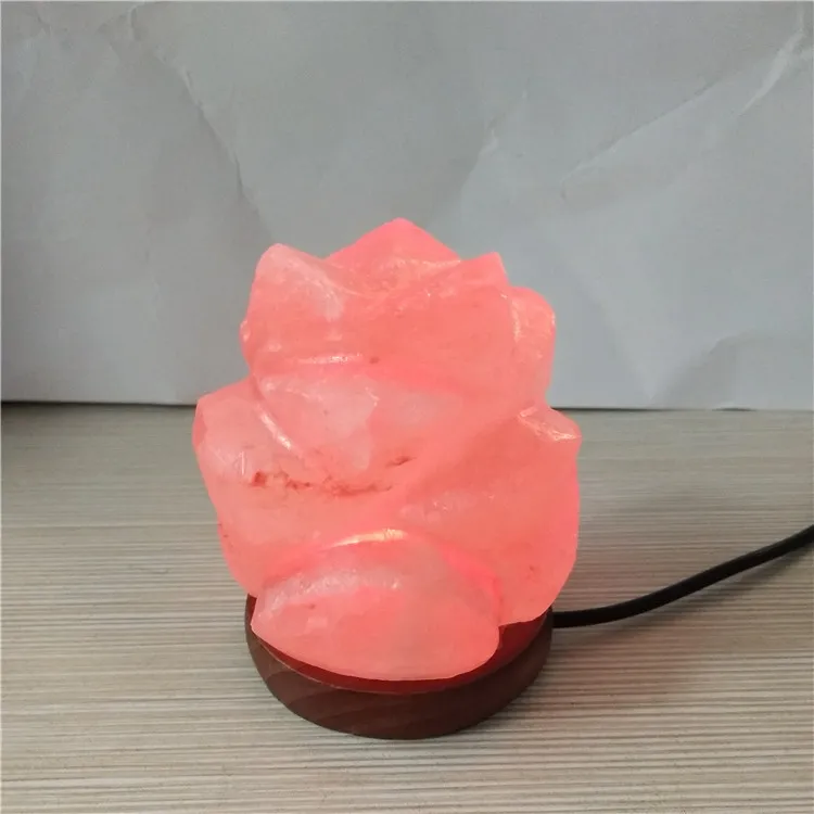 Wholesale Himalayan Salt Lamp with LED Lights for Home Decoration