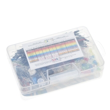 TZT Starter Kit for Arduino: Resistor, LED, Capacitor, Jumper Wires, Breadboard