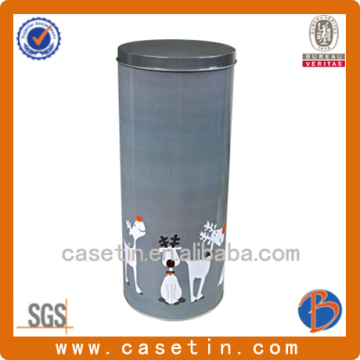 sliding tin box,tin tube packaging ,250ml tin can