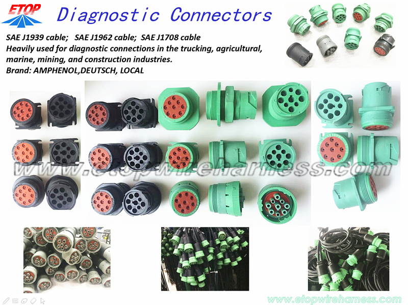 J1939 diagnostic connectors