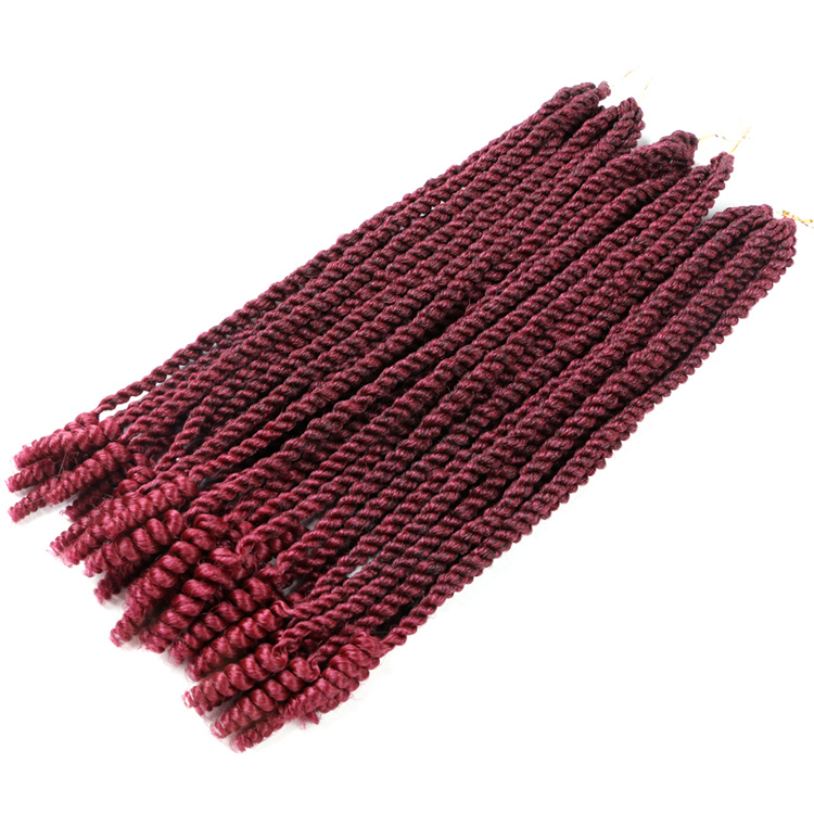 Pre-twisted Soft Coily ends Senegal Twist Crochet Braids Curly