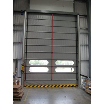 Stacking Up Opening Large PVC High Speed Door