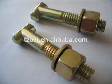 Yellow zinc plated scaffolding bolt for building/Tee Bolt