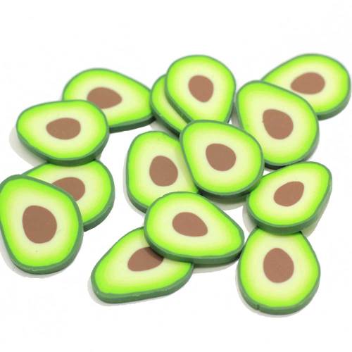 Simulatie Re-ment Vruchten Avocado Plakjes Polymeer Klei Vulmateriaal Ambachten Voor Telefoon Shell Decor Diy Accessoires Klei Decor