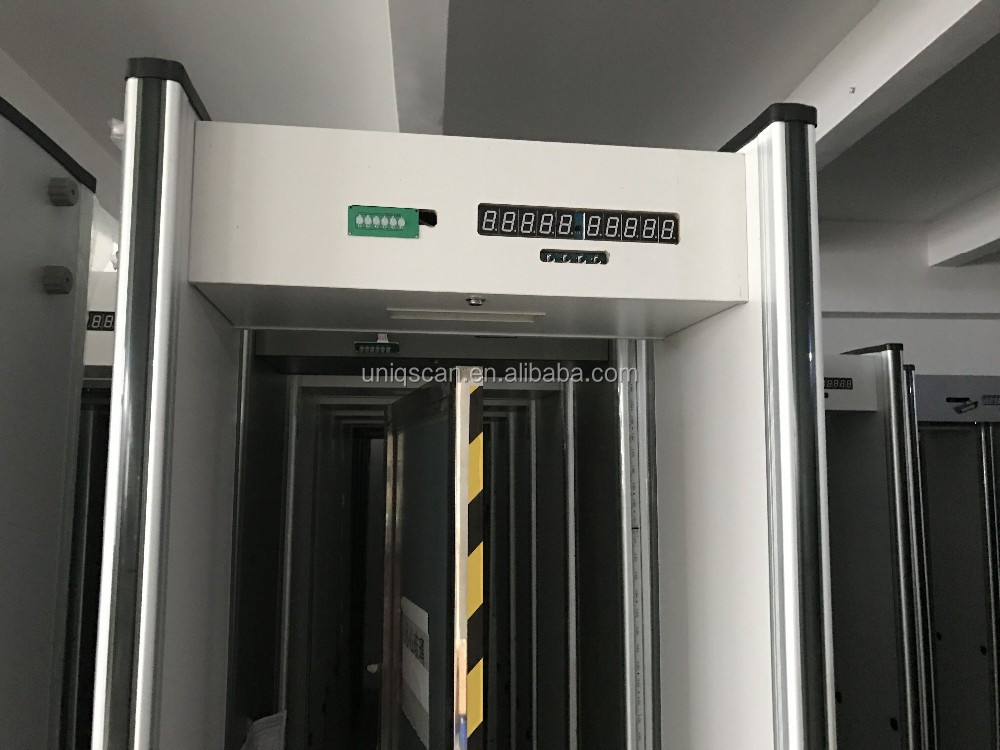 High Sensitivity Security Walk Through Metal Detectors with 6 zones in hotel shipping mall