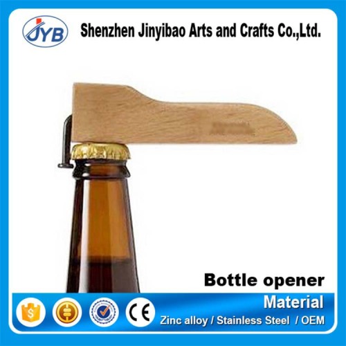 High Quality Cheap Custom Brand Bottle Opener in Beech Wood