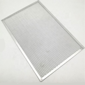 Metal Pizza Cooking Pan - Square Mesh Baking Tray for Screen Pizza