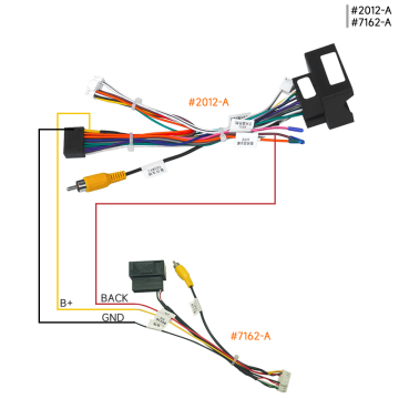 16pin Car Power Cord Wiring Harness Adapter
