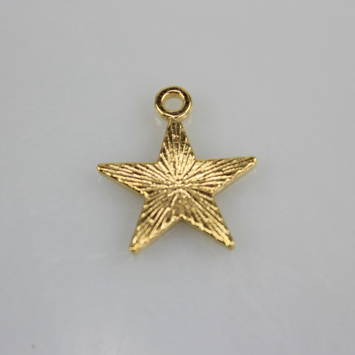 Dijes de estrella de cinco puntas engrasados ​​de aleación, decoración de arte DIY, accesorios de adorno artificial, pendientes, colgantes, adorno de joyería