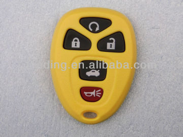 Yellow Five Button Remote Key Case for GM ,Keyless Remote Key Case