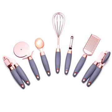 utensils copper coated stainless steel kitchen gadget set