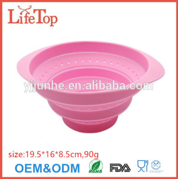 BPA Free Kitchenware Foldable Silicone Colander
