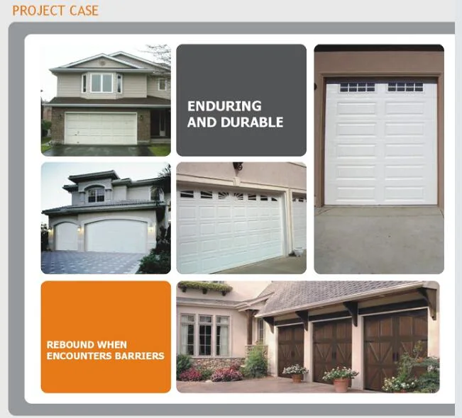 Modern Aluminium Panels Garage Door Design Automatic Sensing Wood Grain/Bronze/Black Walnut Color Aluminum Tilt Panel Lift Single Garage Doors