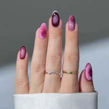 Handmade 3D Luxury Tulip Design: French Artificial Flower & New Press-on Nails