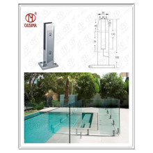 Valla de jardín y piscina balaustrada de vidrio cuadrado utilizado al aire libre (CR-A08)