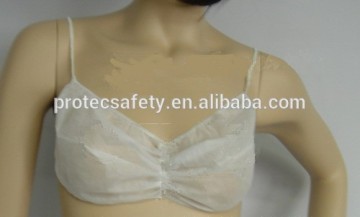 disposable non woven bra, message bra