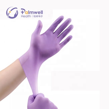 House Cleaning Gloves Heavy Duty Purple Nitrile Gloves