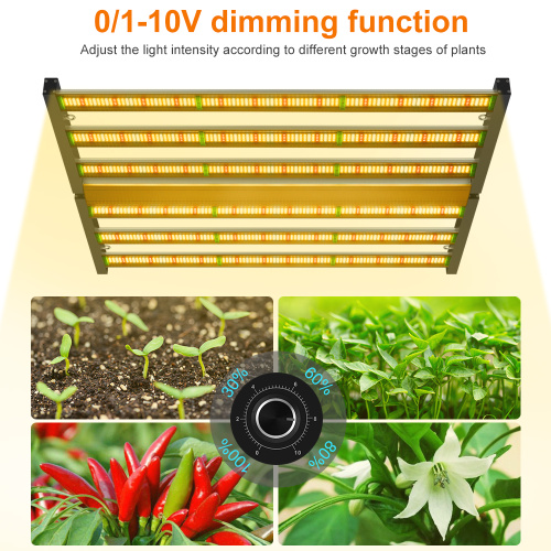 Phlizon 720W LED Grow Light dobrável 6 barras