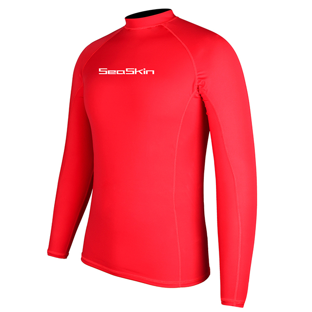 Seaskin Mens Sun Shirt Long Sleeve Rash Guard