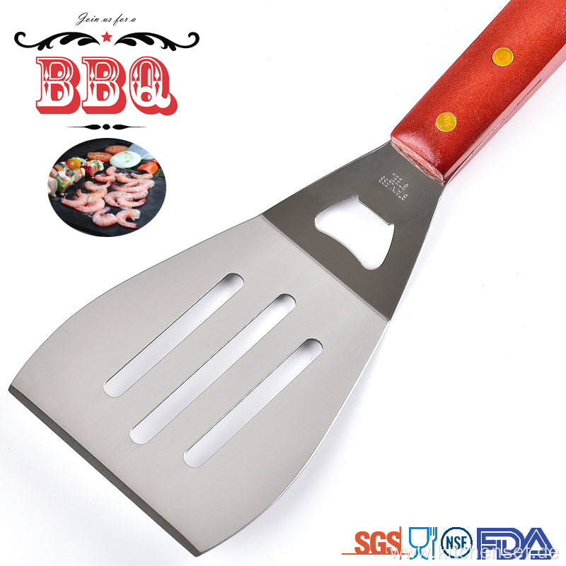 bbq grilling tool wooden handle bbq tools set
