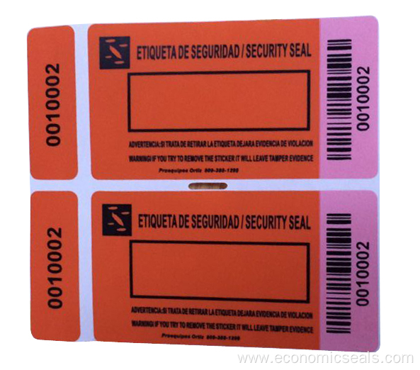 Custom Peel off Void Security Barcode Sticker