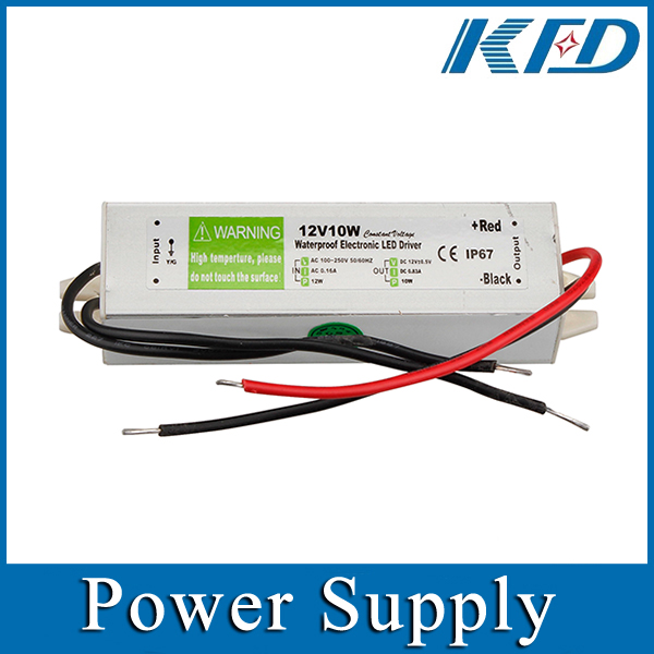 12V 10W Waterproof Power Supply for LED