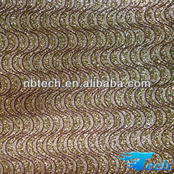 2014 new glitter metallic,organza fabric for shoe