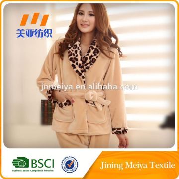 Polyester Hooded Microfiber Bathrobe