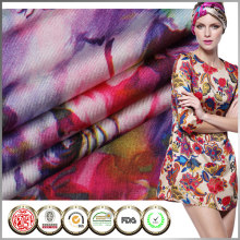 New design Korean Textile floral knit print fabrics