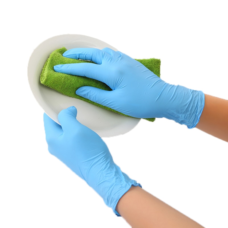 Nitrilhandschoen wegwerpmedische blauwe handschoenen