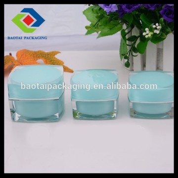 15g/30g/50g acrylic cream jar, square shape acrylic cream jar