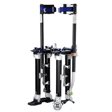 Adjustable Aluminum Tool Stilts 15" to 23" for Taping, Painting - RED SILVER BLUE