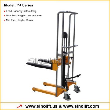 PJ Manual Mini Fork Stacker with Adjustable Fork