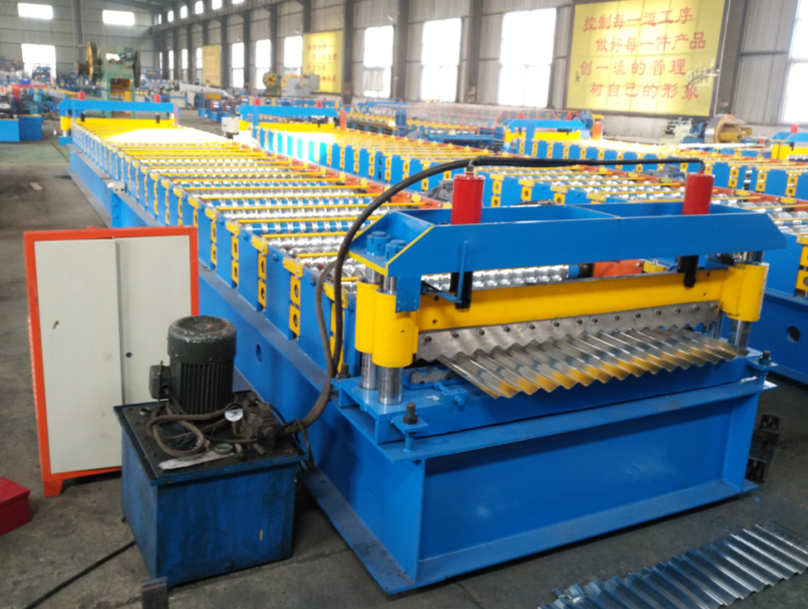 Steel Roofing Corrugated Roll Forming Machine