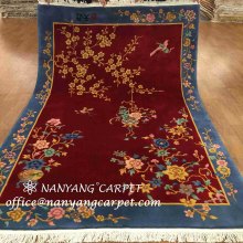 5.5'x8' Red Handmade Oriental  ?Wool Silk ?Rug