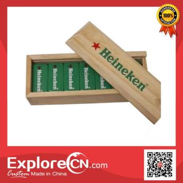 Top grade customized wooden domino set