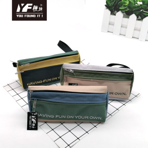 Custom fashion style Canvas Pencil Case & bag multifunctional bag